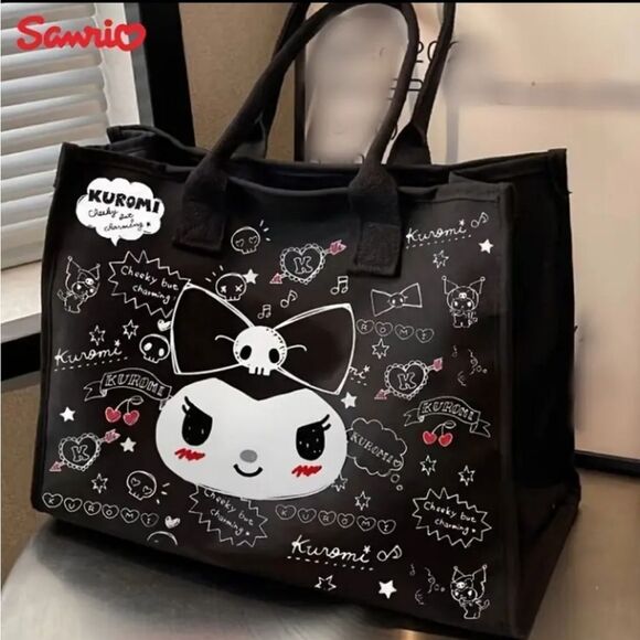 Hello Kitty KUROMI Black Tote Bag! - Picture 3 of 5
